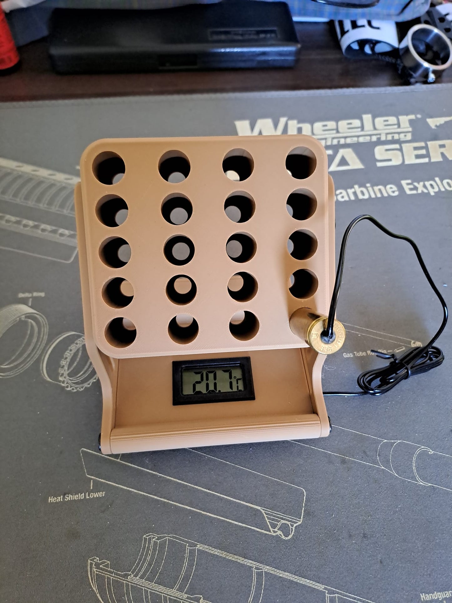 Stand 300 Winchester Magnum avec sonde de température