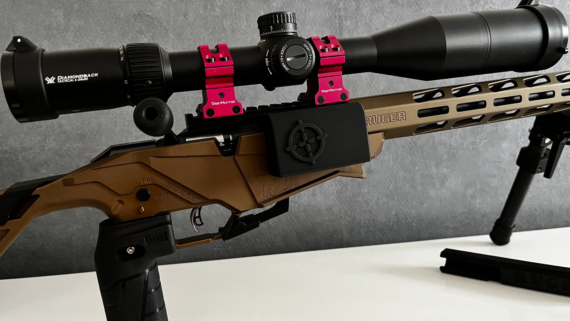 Récupérateur de douilles aimanté ruger RPR 22lr Drapeau américain